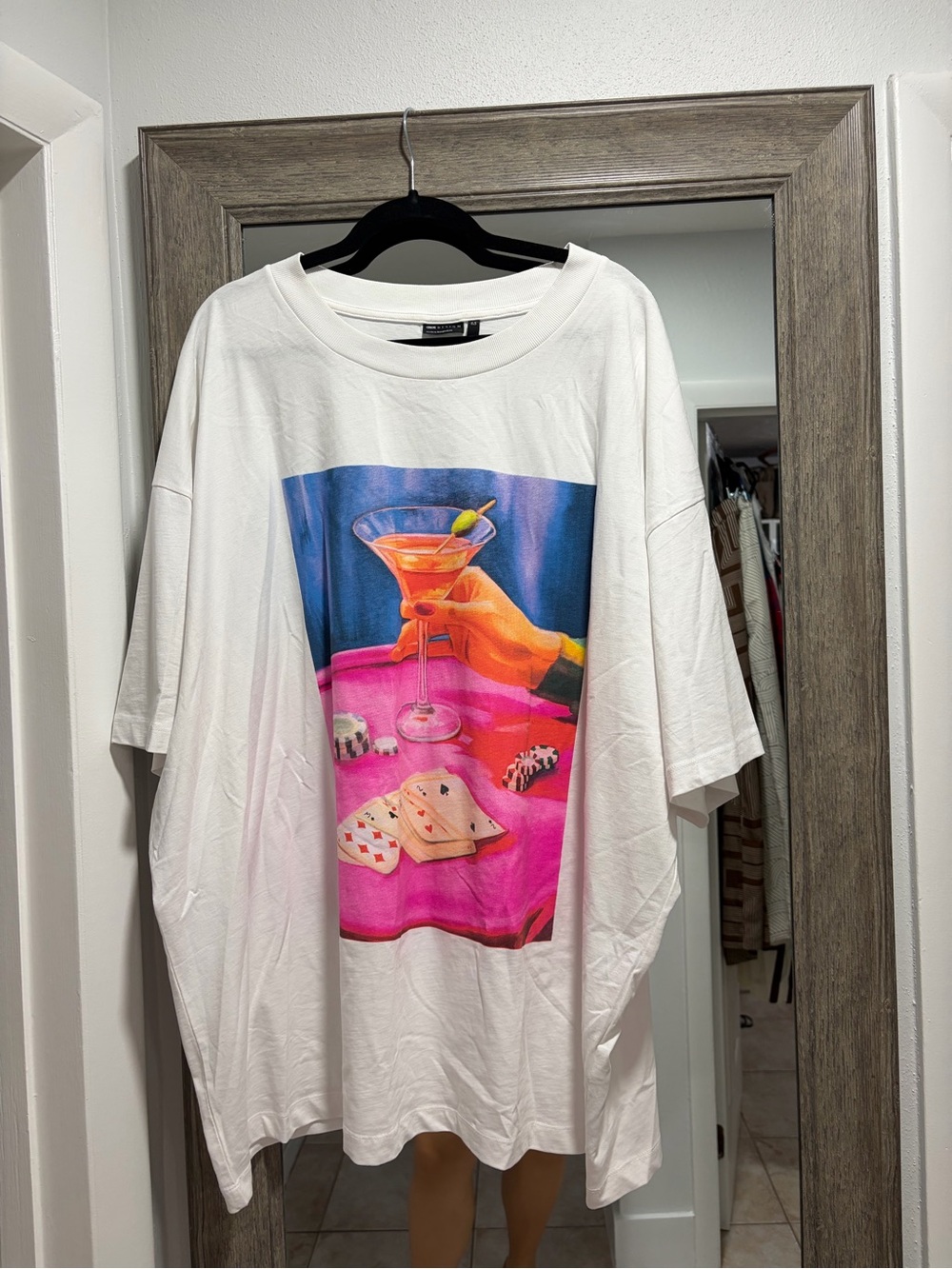 ASOS Curve Martini Print Graphic T-shirt